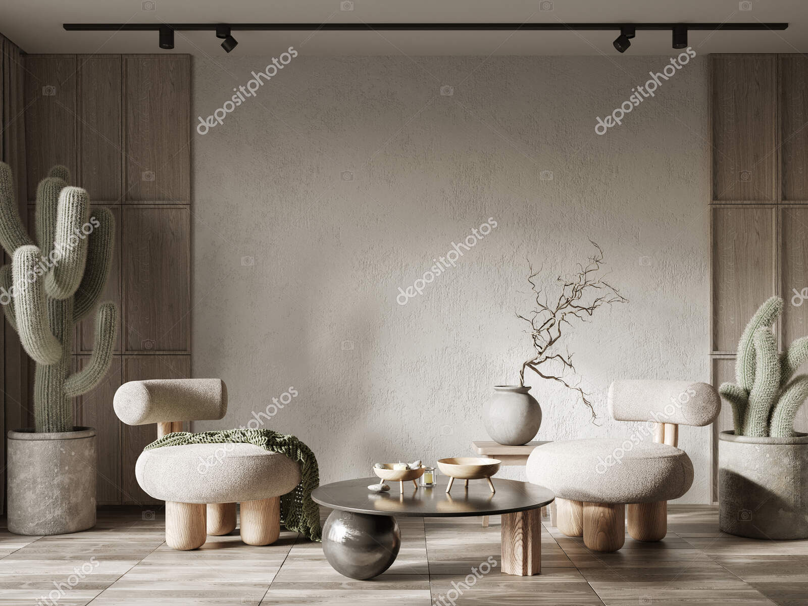 depositphotos 523451208 stock photo minimalist interior design built wall
